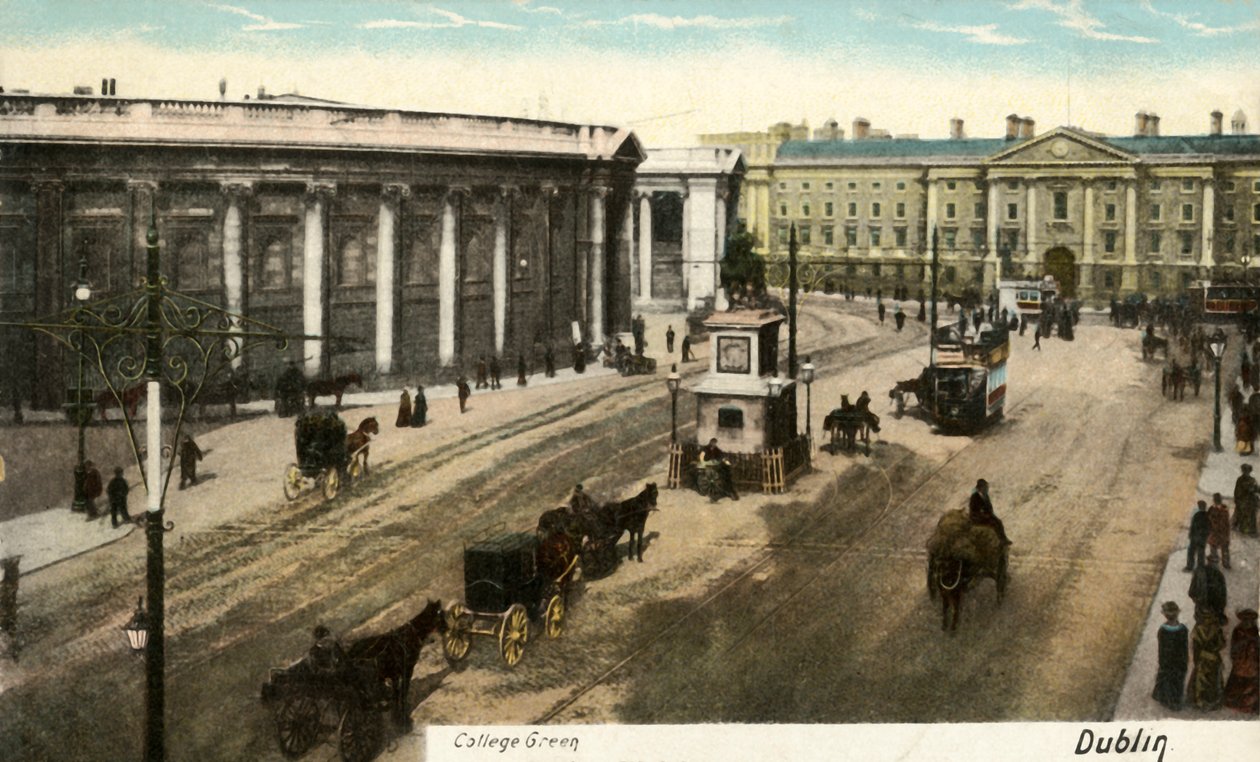 College Green - Dublin, final do século XIX e início do século XX. de Unbekannt