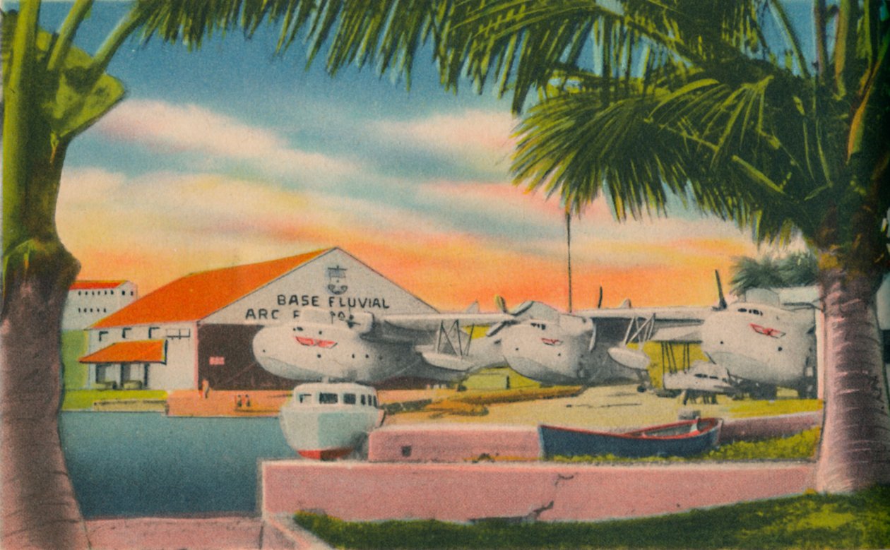 Base do Rio da Marinha da Colômbia, Barranquilla, c1940s de Unbekannt
