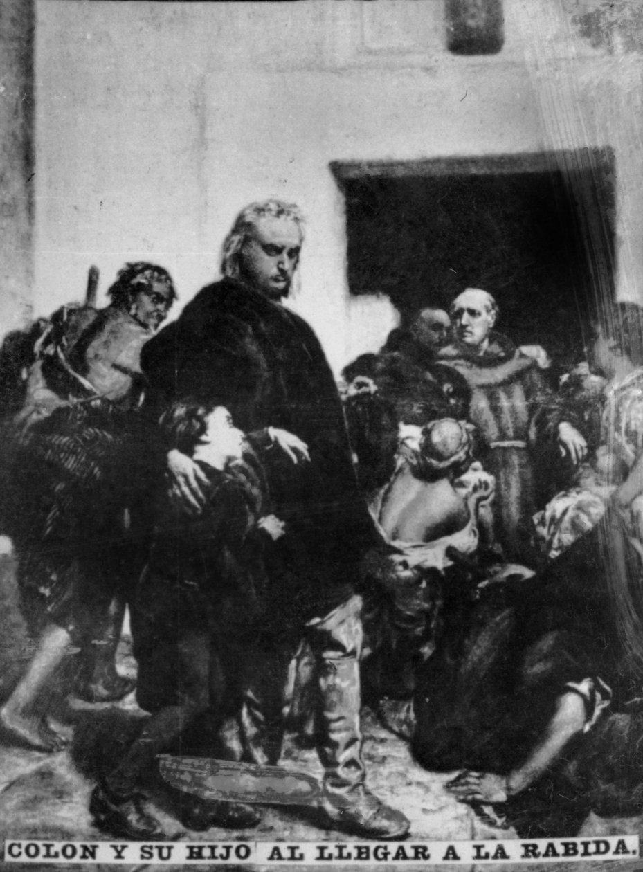 Colombus chegando em Rabida, século XV, década de 1920 de Unbekannt