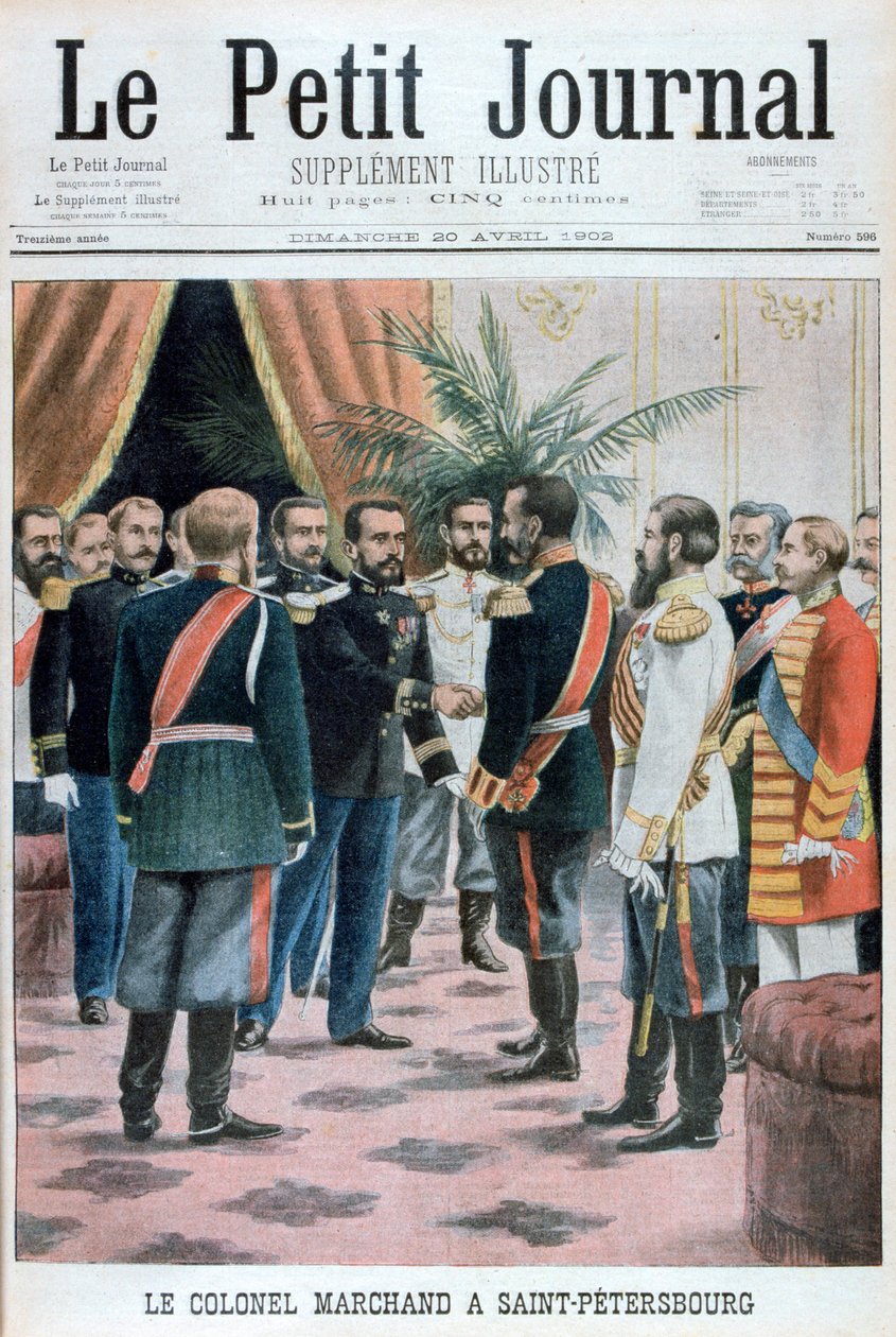 Coronel Jean-Baptiste Marchand em São Petersburgo, Rússia, 1902 de Unbekannt