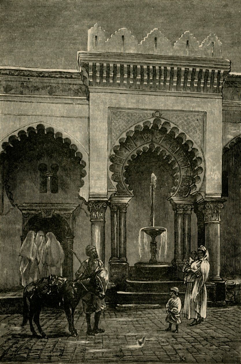Colunata da mesquita de Djamaa-El-Kebir, Argel, 1890. de Unbekannt