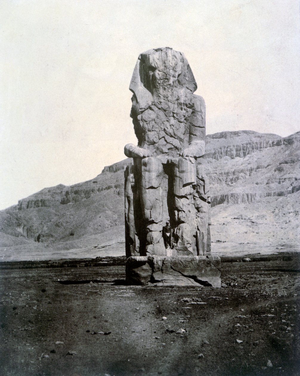 Colossos de Memnon, Tebas, Egito, 1852 de Unbekannt