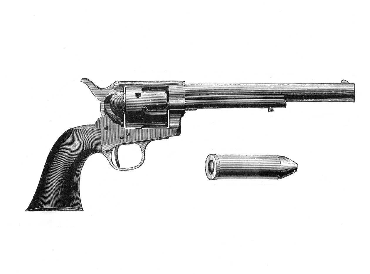 Revólver Colt Frontier, inventado por Samuel Colt 1814-62, c1890 de Unbekannt
