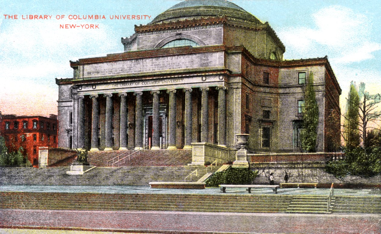 Biblioteca da Universidade de Columbia, Nova York, EUA, c1900s de Unbekannt