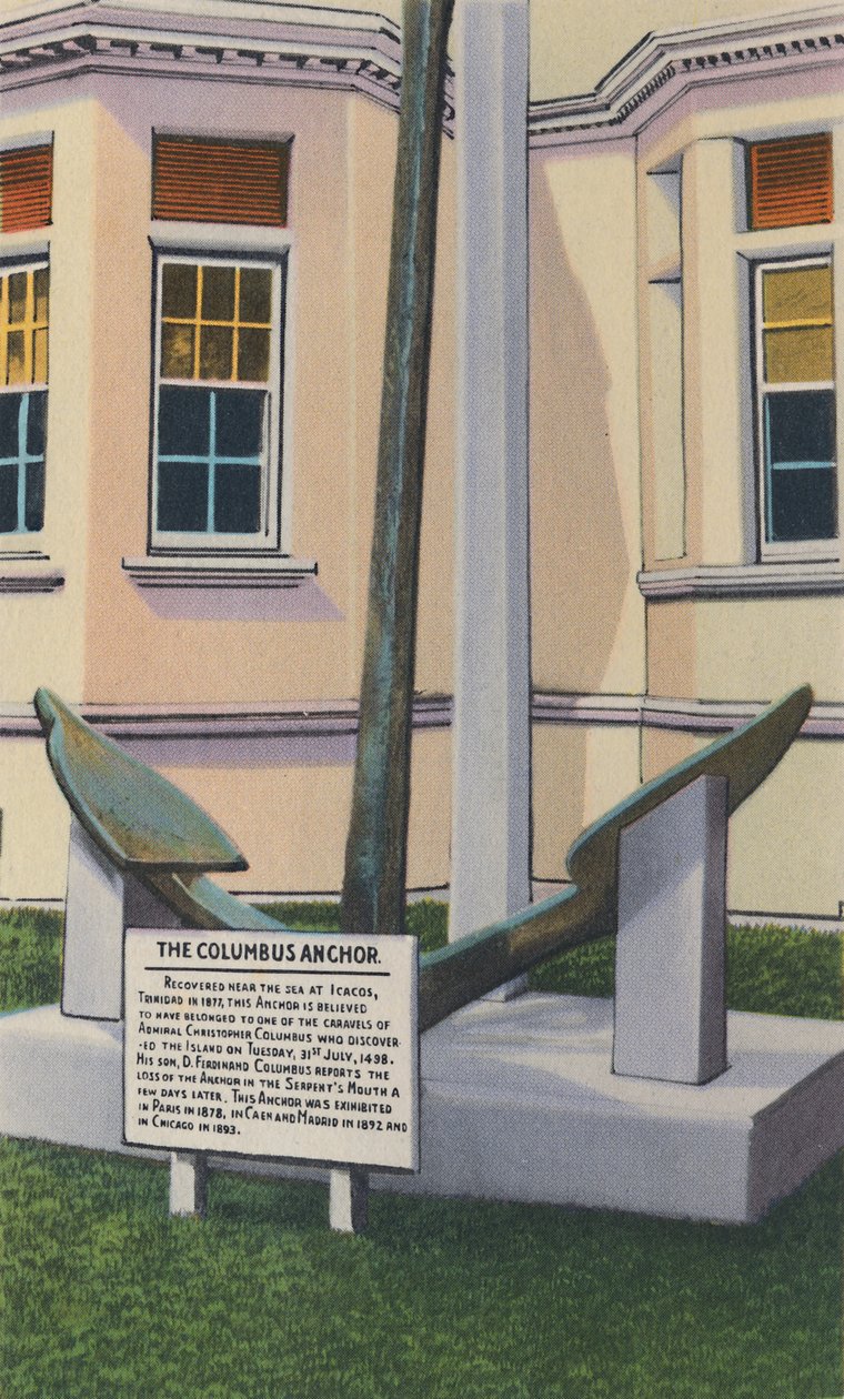 Columbus Anchor, Victoria Institute, Porto de Espanha, Trinidad, BWI, c1940s. de Unbekannt