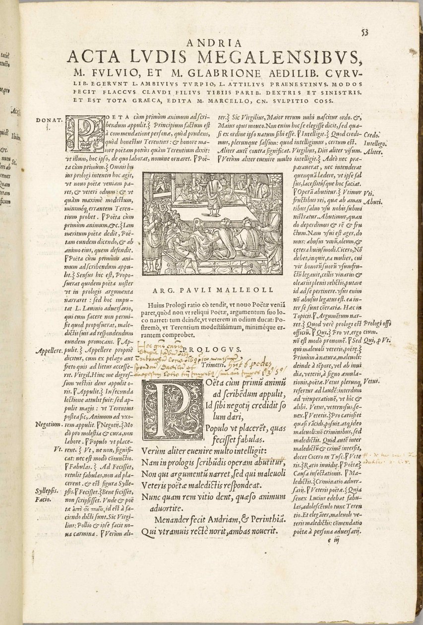 Comédias de Terence por Jean de Roigny, 1552. de Unbekannt
