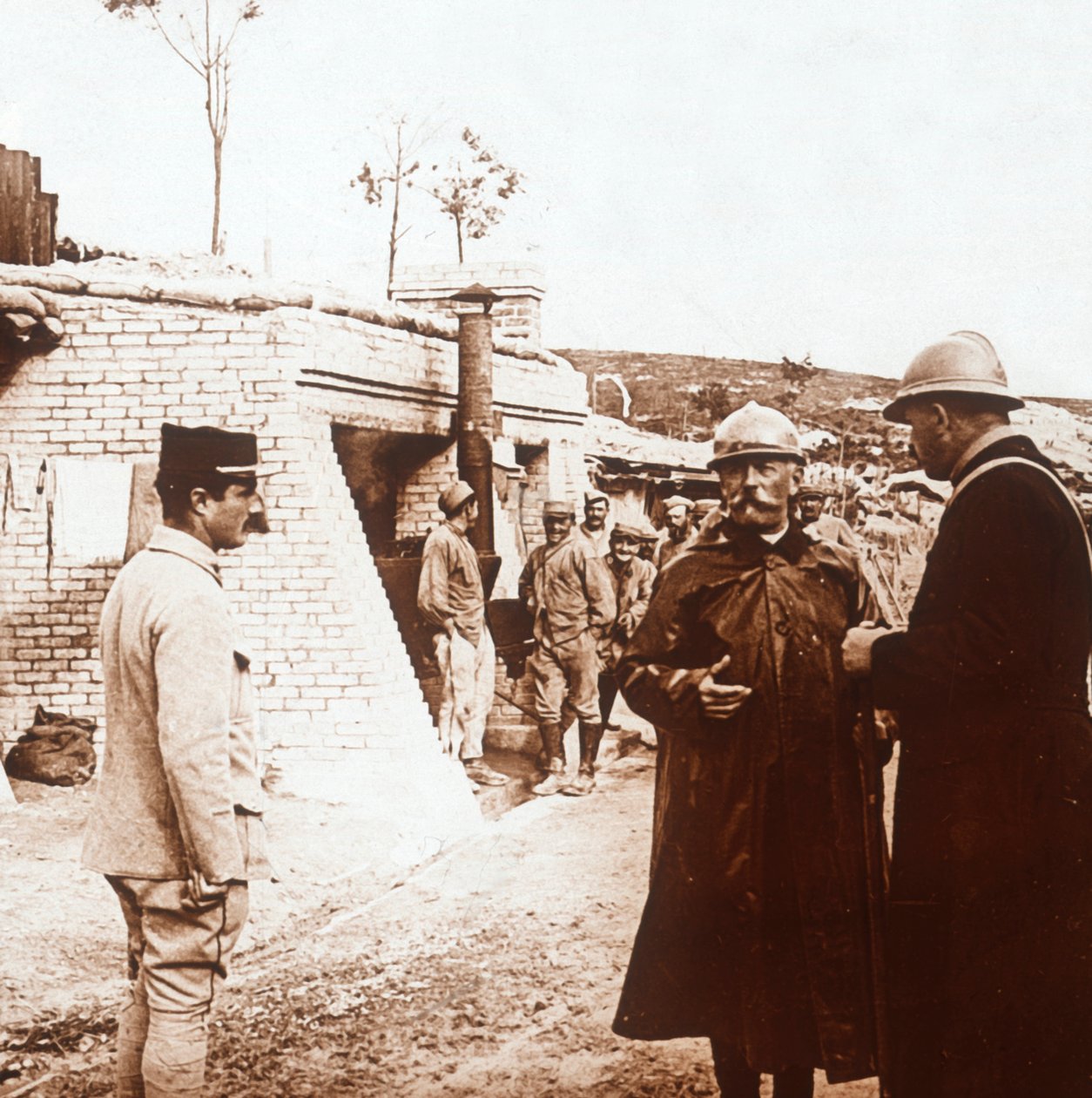 Posto de comando, Champagne, norte da França, c1914-c1918 de Unbekannt