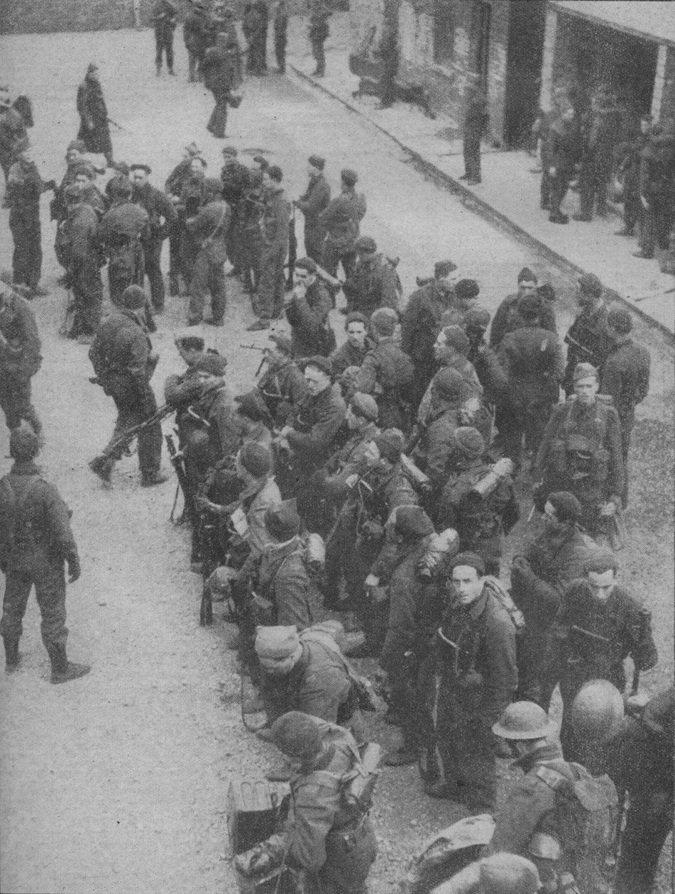 Caçadores de Comando que perfuraram as defesas do Canal em Boulogne, 1942 de Unbekannt