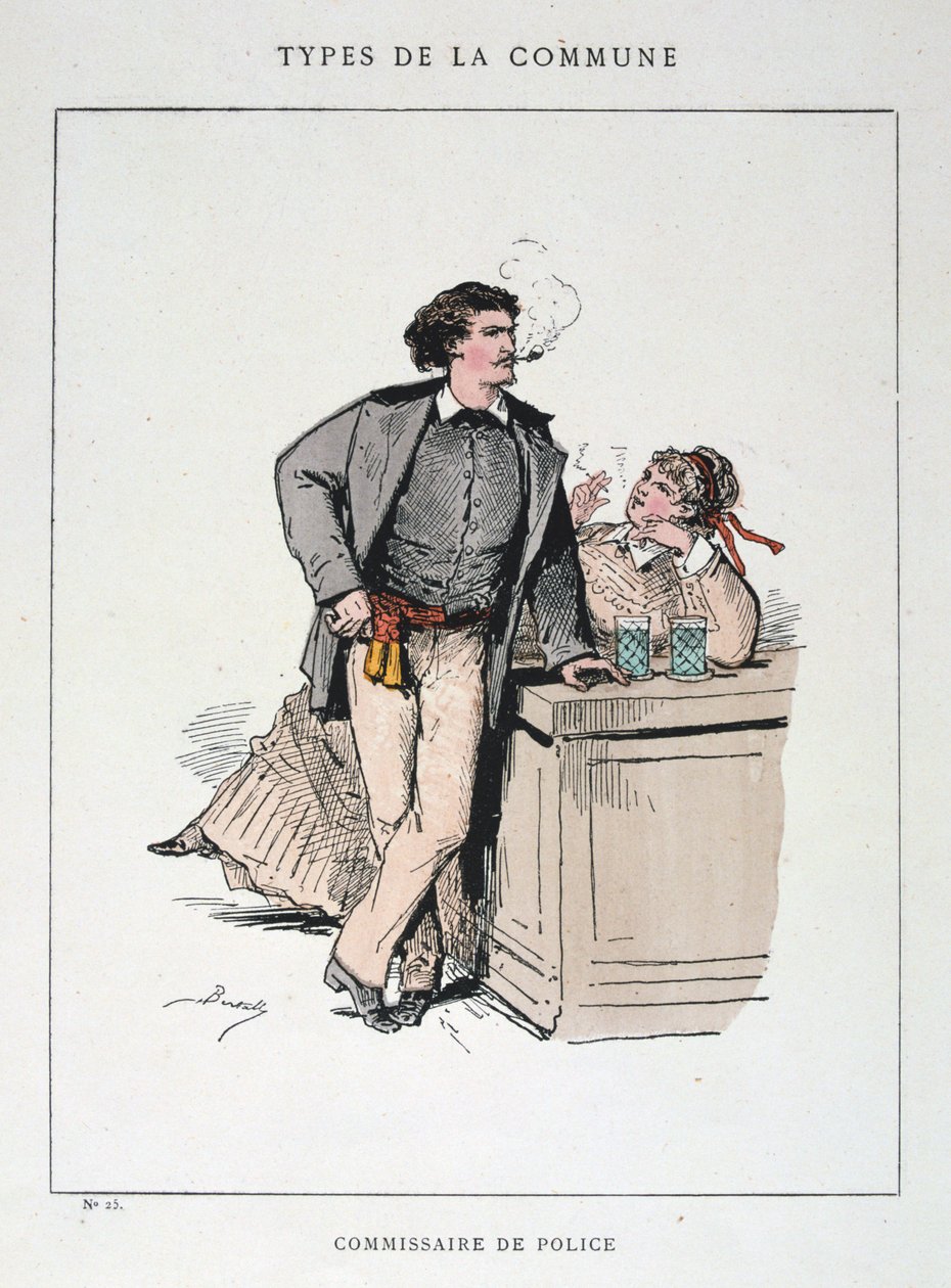 Comissário de Polícia, Comuna de Paris, 1871. de Unbekannt