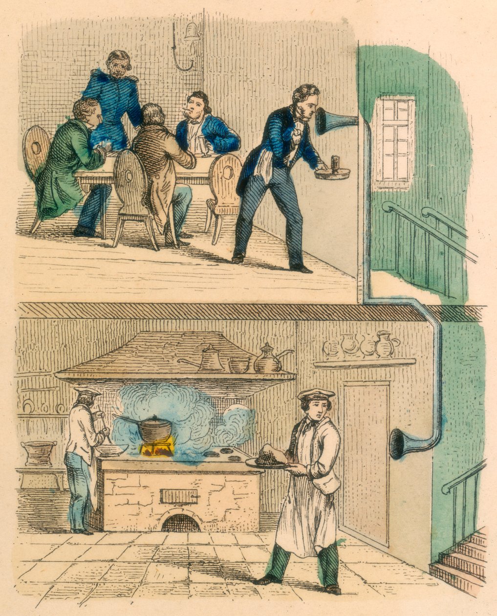 Comunicação por tubo de fala, c1850 de Unbekannt