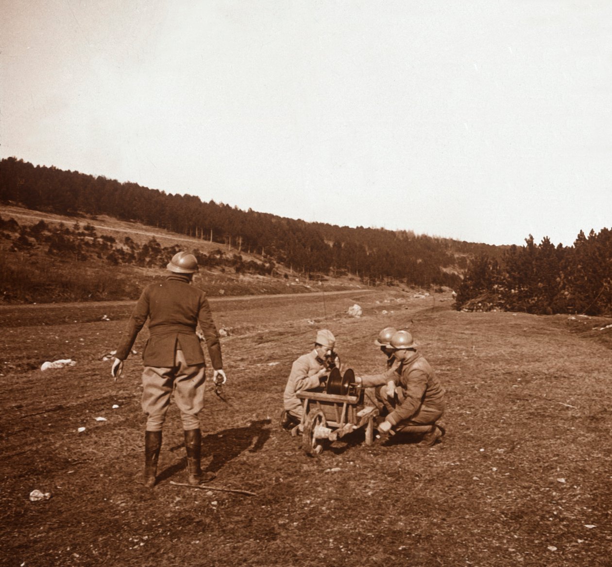Comunicações, Genicourt, norte da França, c1914-c1918 de Unbekannt