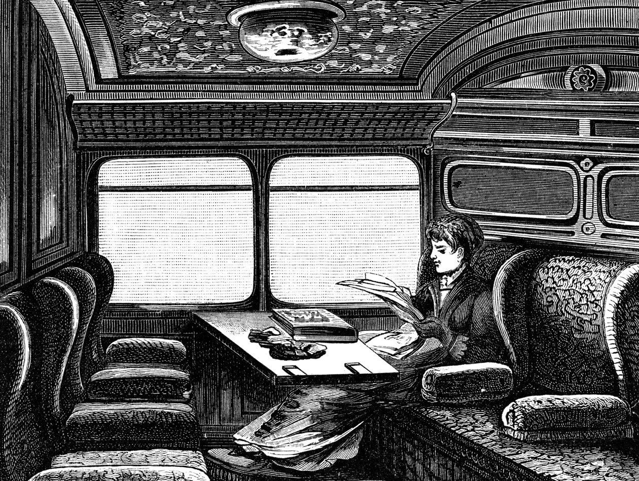 Compartimento no Orient Express reservado para mulheres, c1895 de Unbekannt