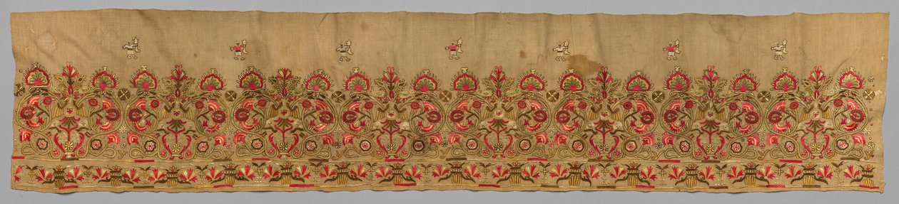 Borda da saia completa, década de 1700. de Unbekannt