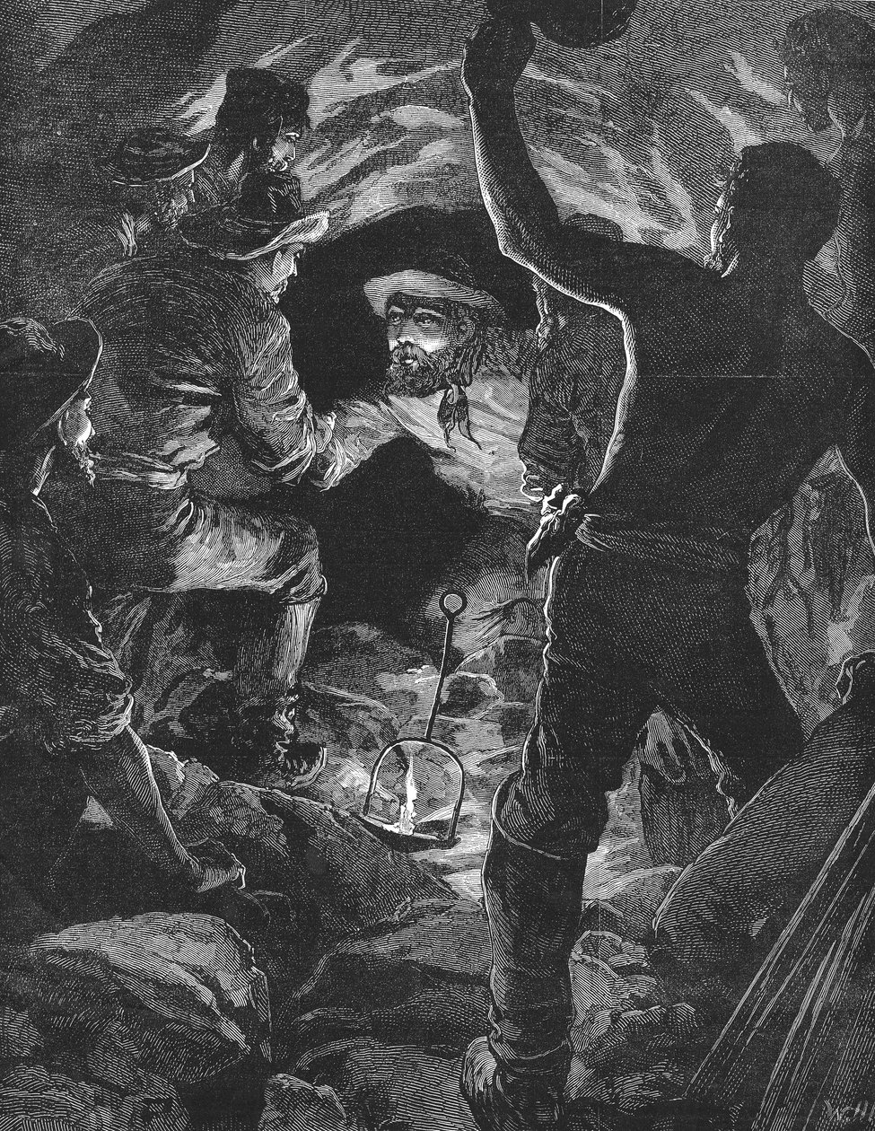 Conclusão do Túnel de São Gotardo sob os Alpes, 1880 de Unbekannt