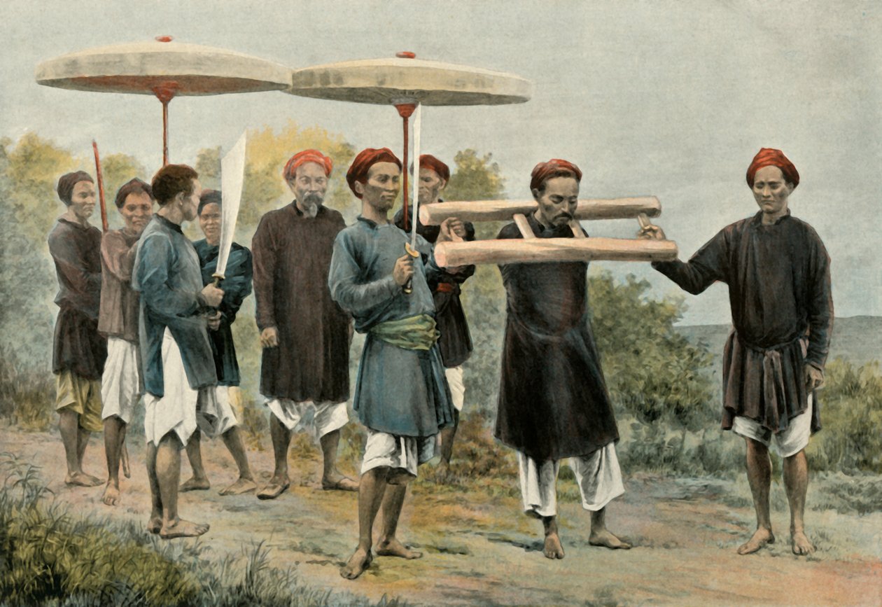 Condena Condena Caminhada ao delito, A condenada Caminhada no castigo, 1900. de Unbekannt