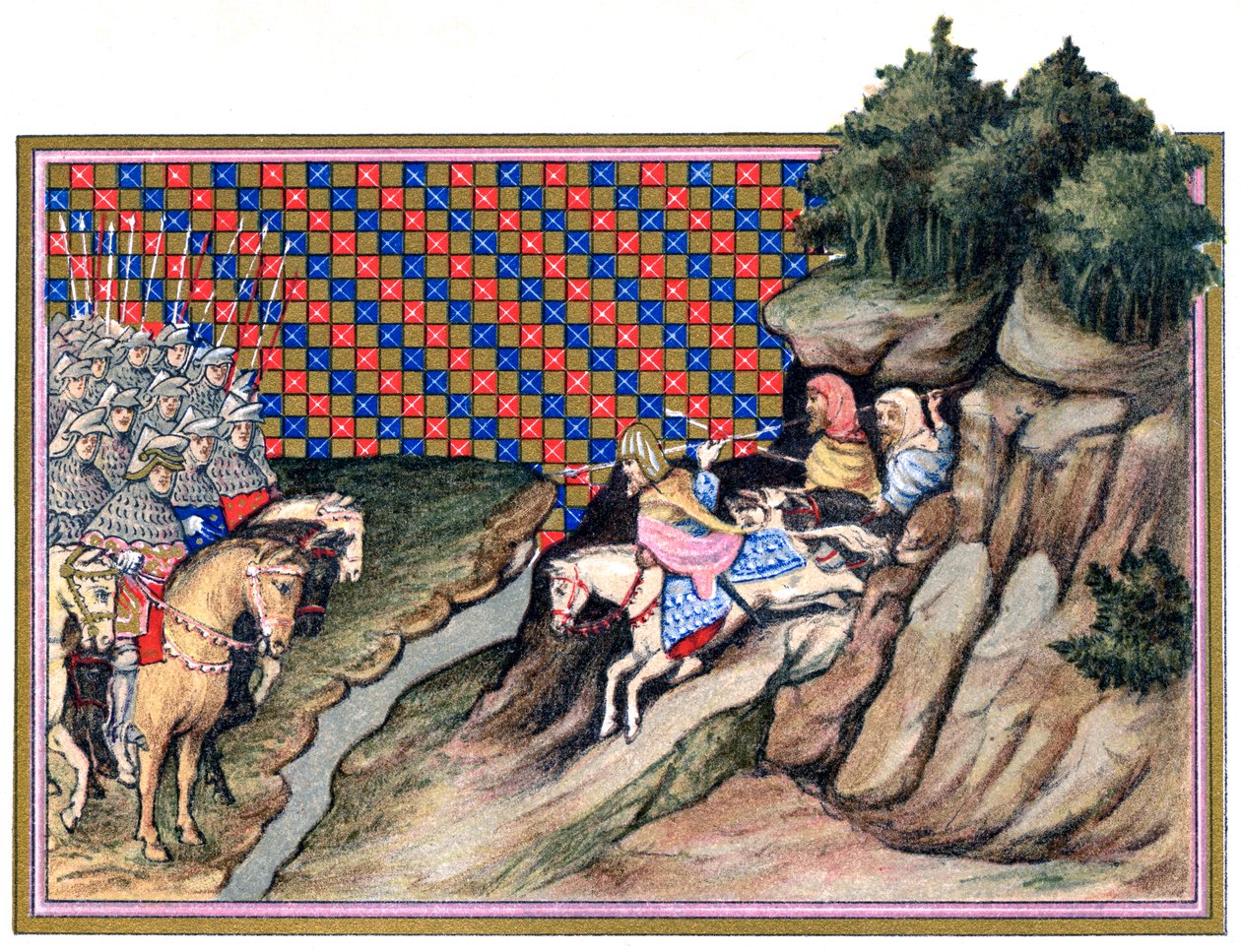 Conferência do Conde de Gloucester e um chefe irlandês, Richard IIs campagne na Irlanda, 1399, 18 de Unbekannt