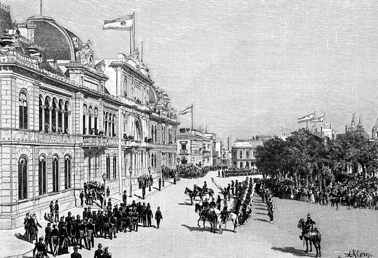 Prédios do Congresso, Buenos Aires, Argentina, 1895 de Unbekannt