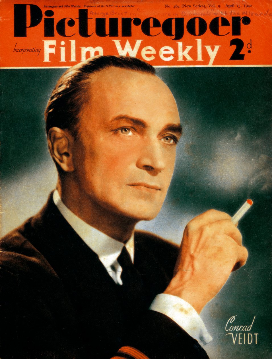 Conrad Veidt 1893-1943, ator alemão, 1940 de Unbekannt