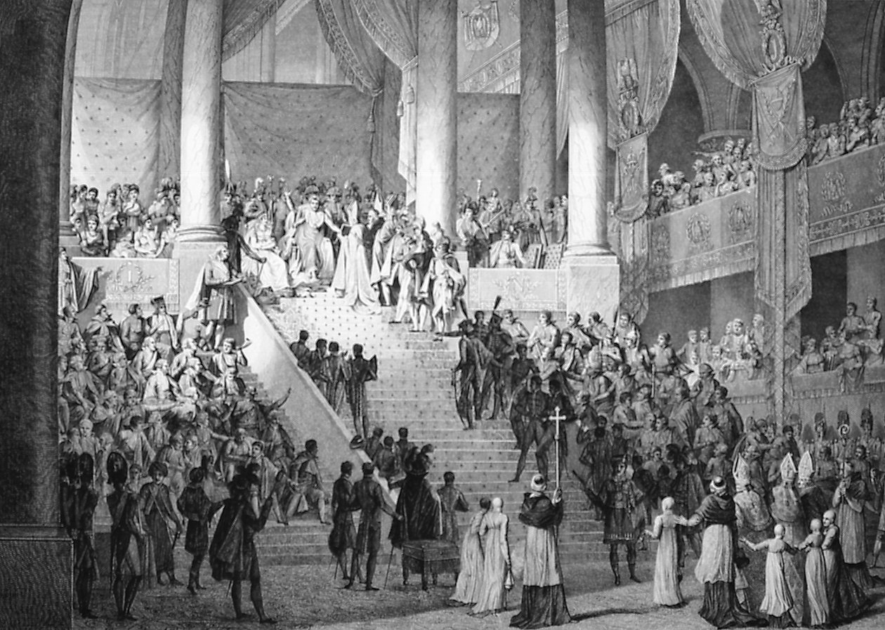 Consagração de Napoleão e Coroação de Josefina pelo Papa Pio VII, 2 de dezembro de 1804 de Unbekannt