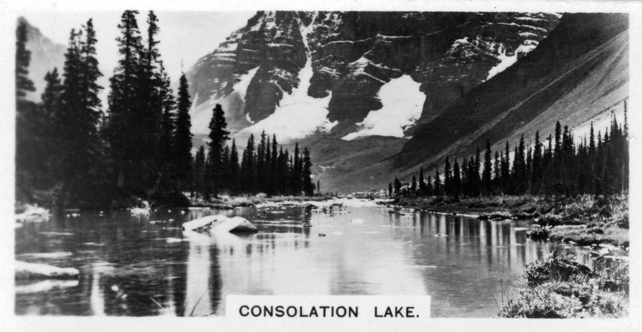 Consolation Lake, Alberta, Canadá, c1920s de Unbekannt