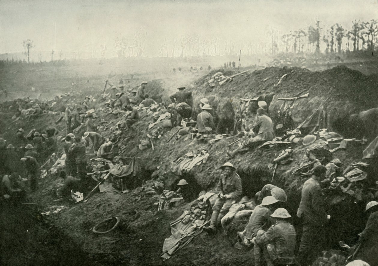 Consolidando uma posição capturada, 1919. de Unbekannt
