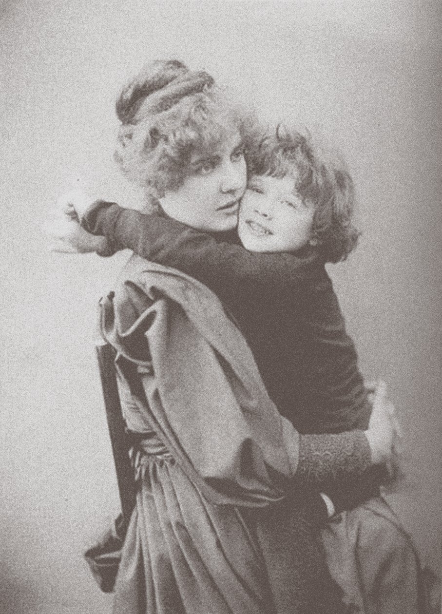 Constance Wilde com o filho Cyril de Unbekannt