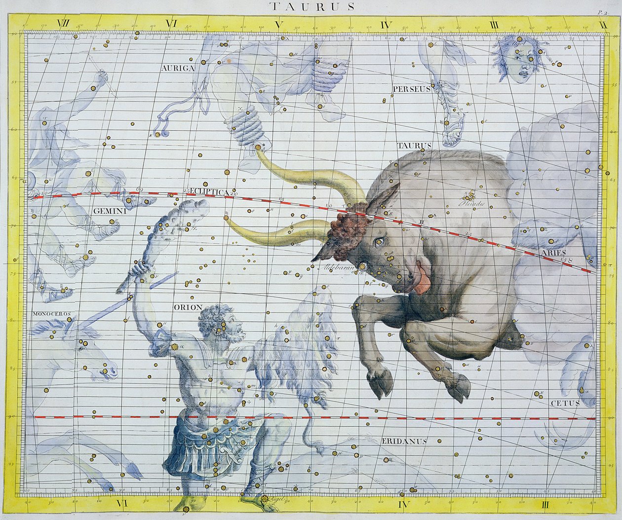 Constelação de Touro, 1729 de Unbekannt