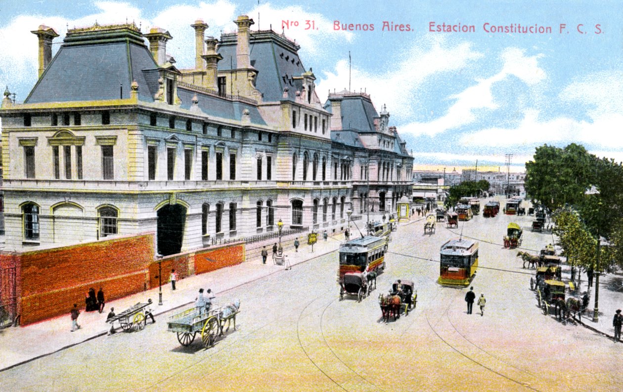 Estação da Constituição, Buenos Aires, Argentina, c1900s de Unbekannt
