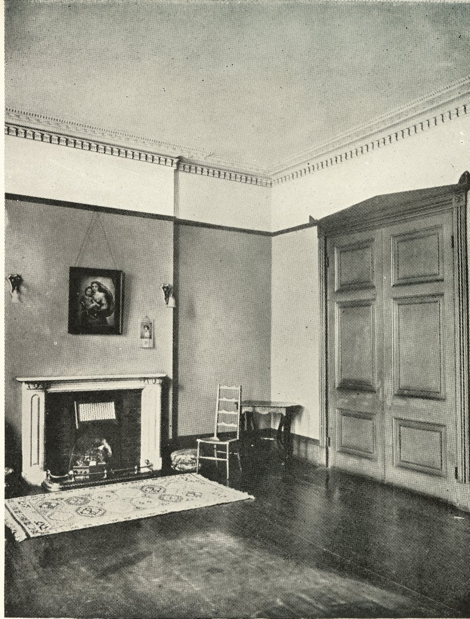 Interiores contrastados: Regency - Mecklenburgh Square, Bloomsbury, 1938 de Unbekannt