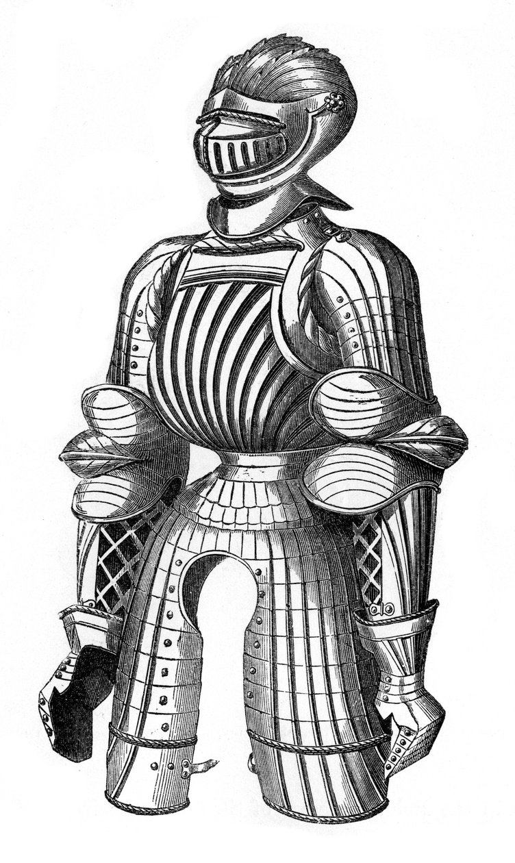 A armadura convexa é considerada a de Maximiliano, século XV, 1870 de Unbekannt