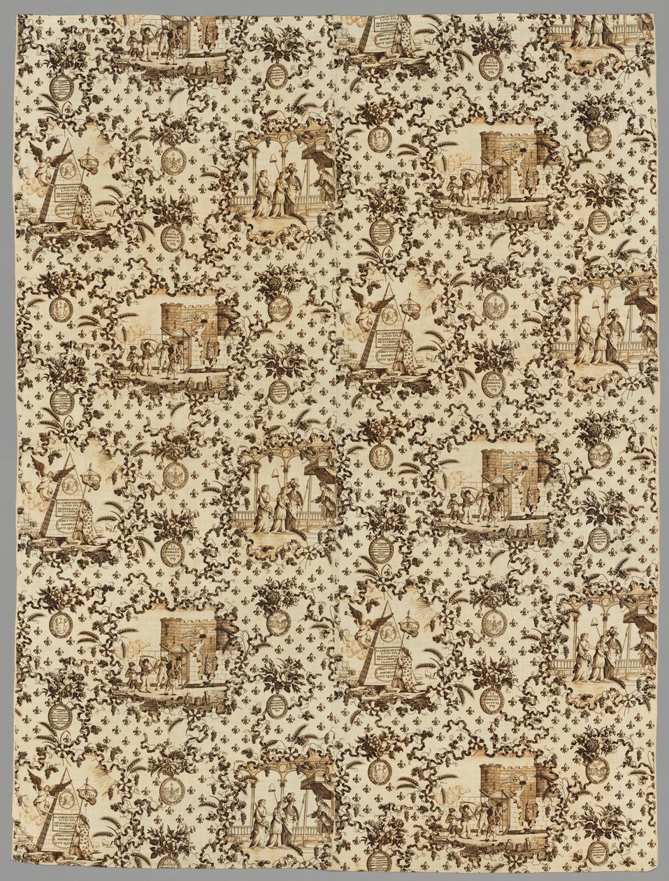 Linho impresso em chapa de cobre, 1789-1791. de Unbekannt
