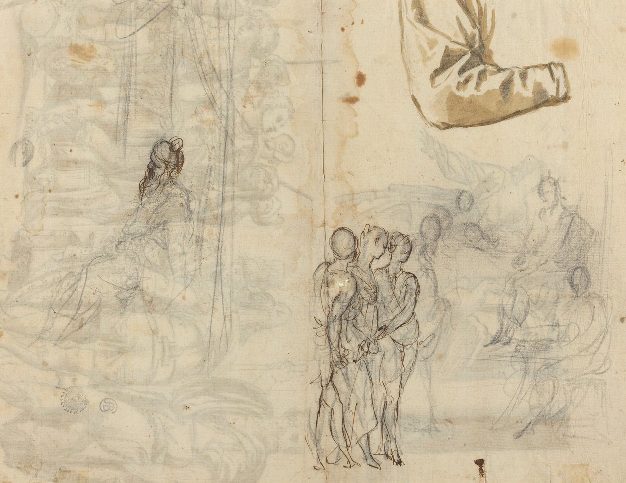 Cópia Depois de uma Pintura Histórica do Círculo de Paolo Veronese [reto], século XVI. de Unbekannt