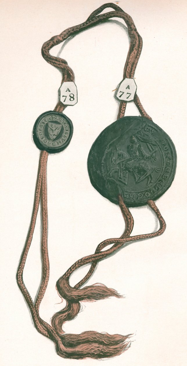 Cord III Roger Bigod, Conde de Norfolk, e Guy de Beauchamp, Conde de Warwick, 1904 de Unbekannt