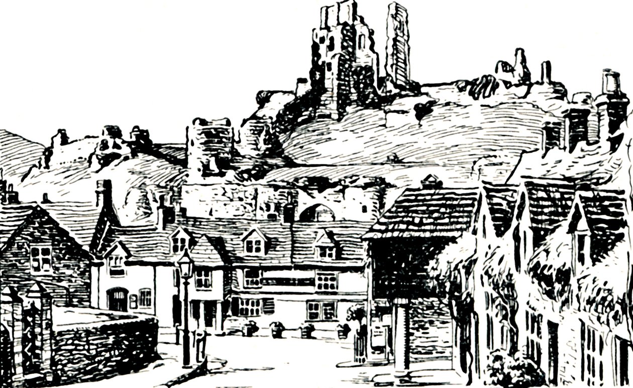 Corfe Village, 1929 de Unbekannt