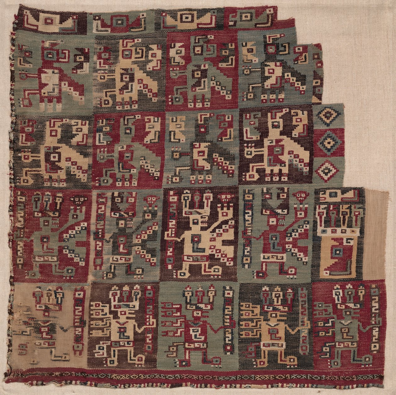 Fragmento de canto, provavelmente de uma túnica, 700-1100 dC. de Unbekannt