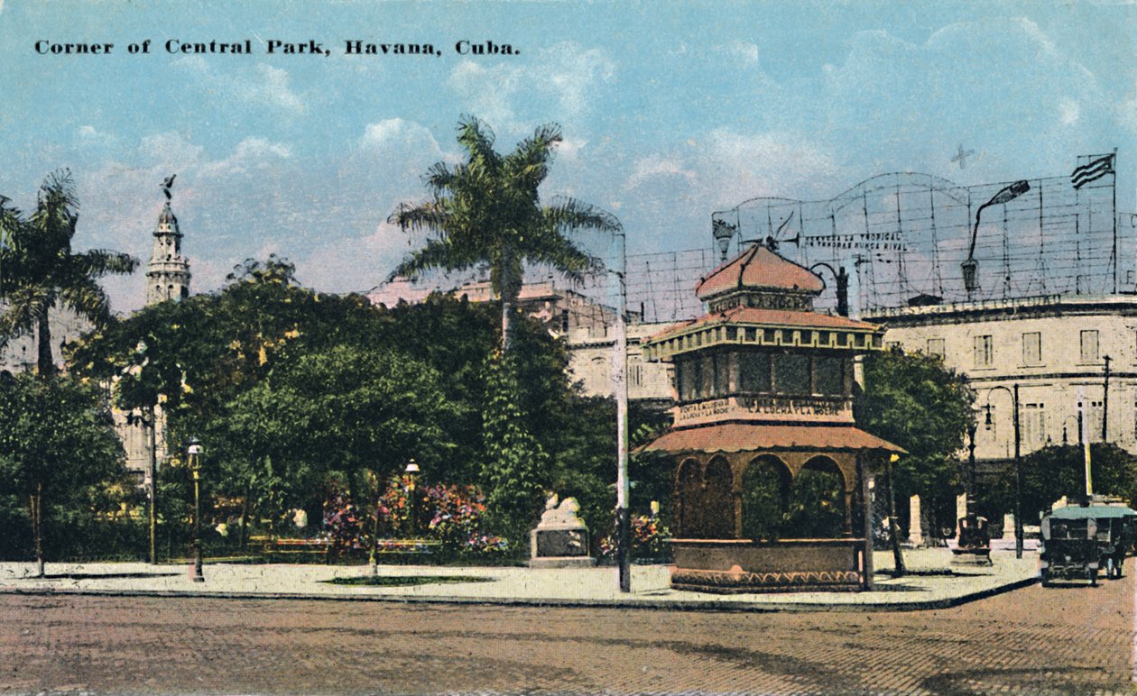 Canto do Central Park, Havana, Cuba, c1910. de Unbekannt
