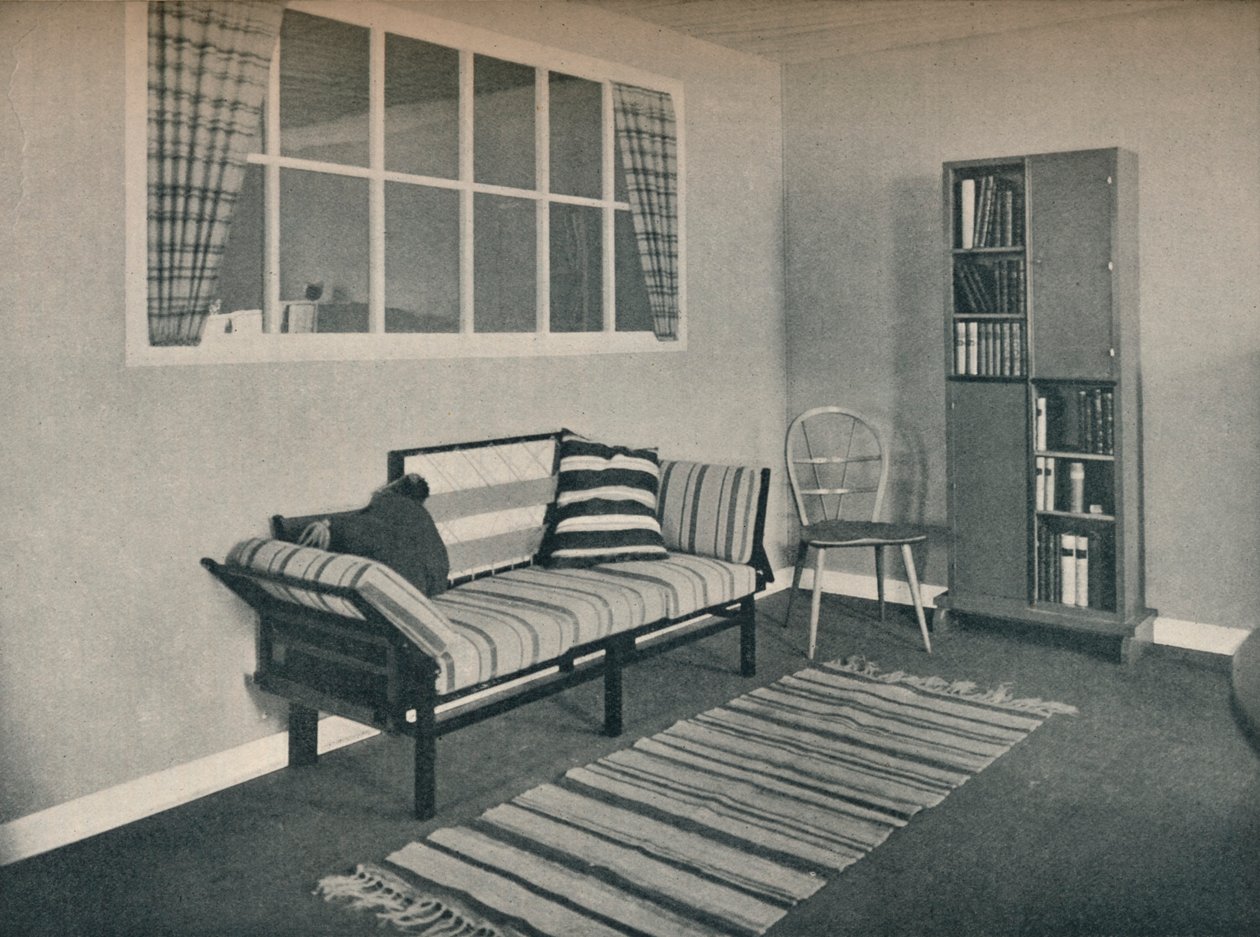 Canto da sala de estar projetado pelo Prof. Karl Pullich, 1928 de Unbekannt