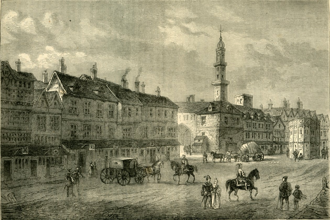 Cornhill em 1630, c1872. de Unbekannt