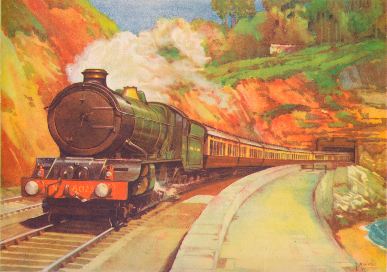 Cornish Rivera Limited, GWR, perto de Dawlish, 1940 de Unbekannt