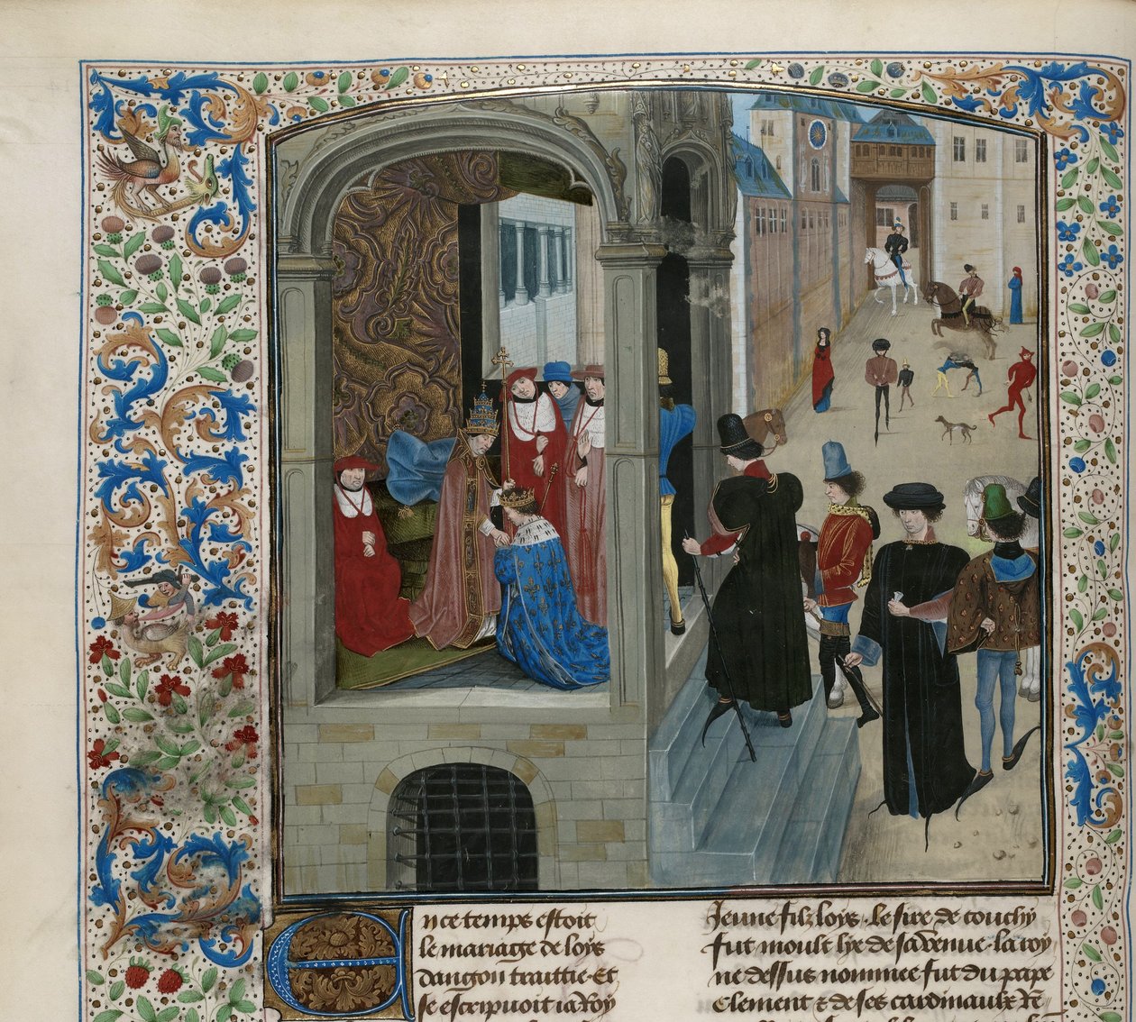Coroação de Carlos VI da França, ca 1470-1475. de Unbekannt