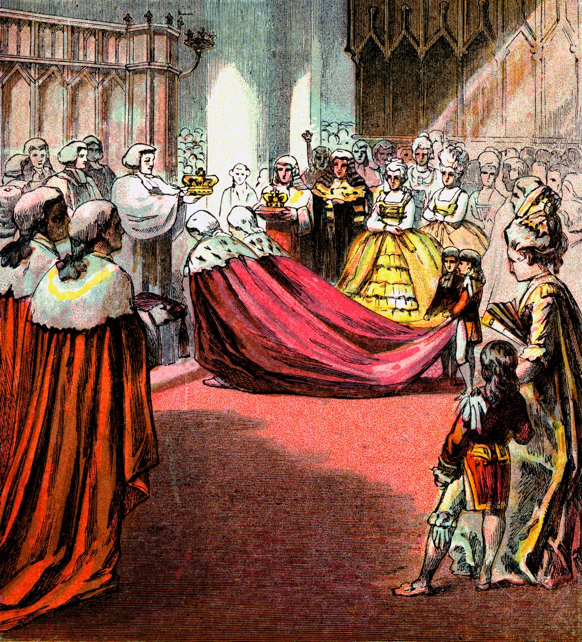 Coroação de George III, 1761, c1850s de Unbekannt