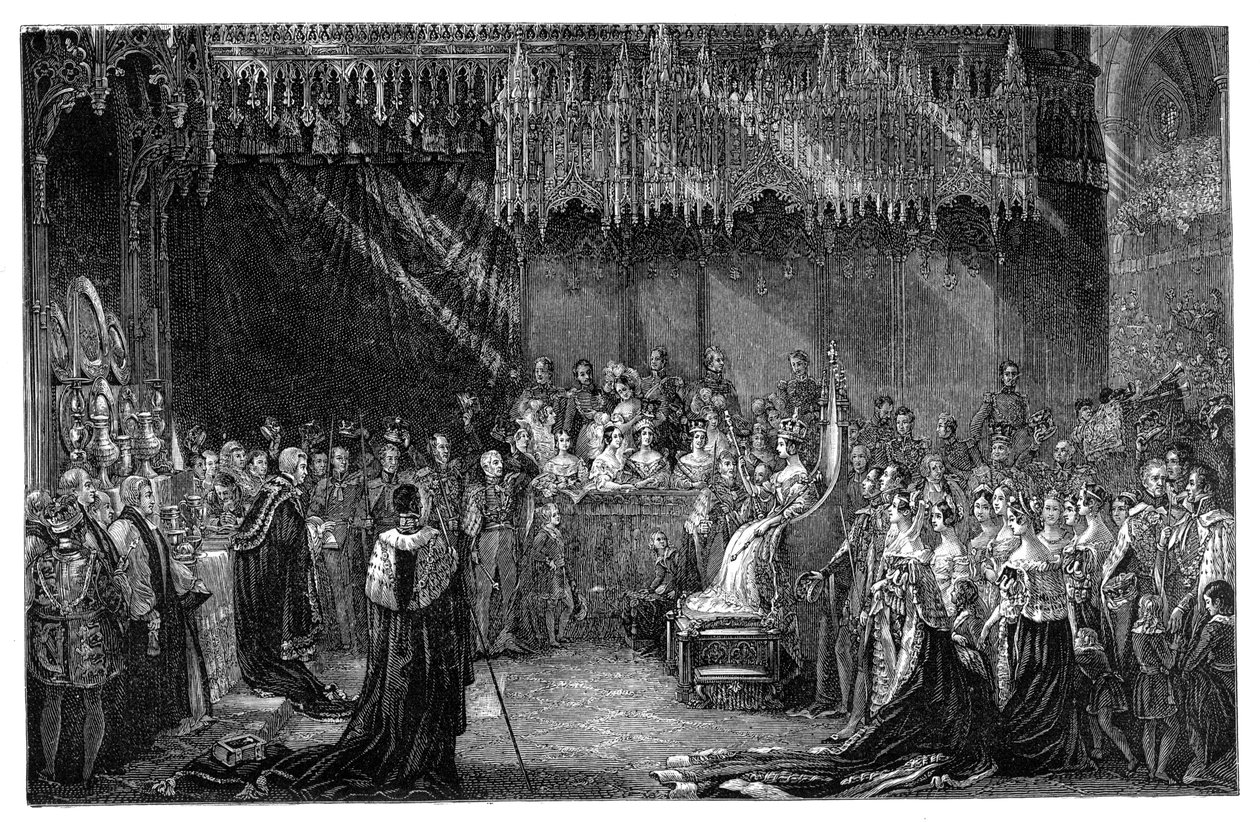 Coroação da rainha Victoria na Abadia de Westminster, Londres, 28 de junho de 1838, 1900 de Unbekannt