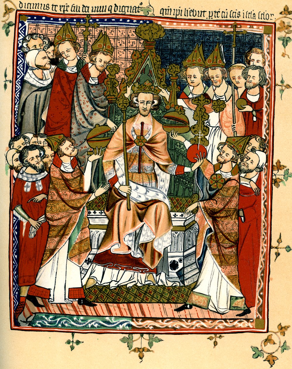 Coroação de um rei, início do século XIV, 1893 de Unbekannt