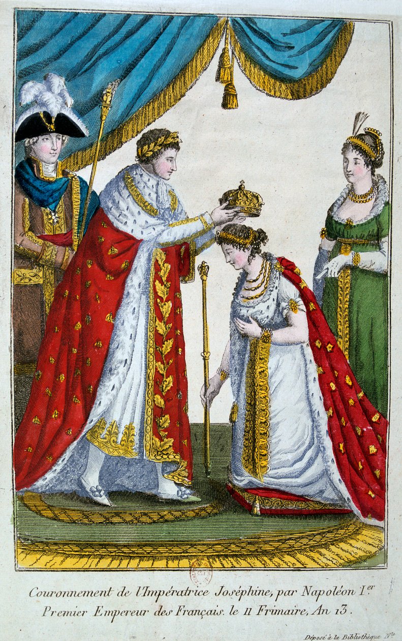 Coroação da Imperatriz Josephine, 2 de dezembro de 1804, século XIX de Unbekannt