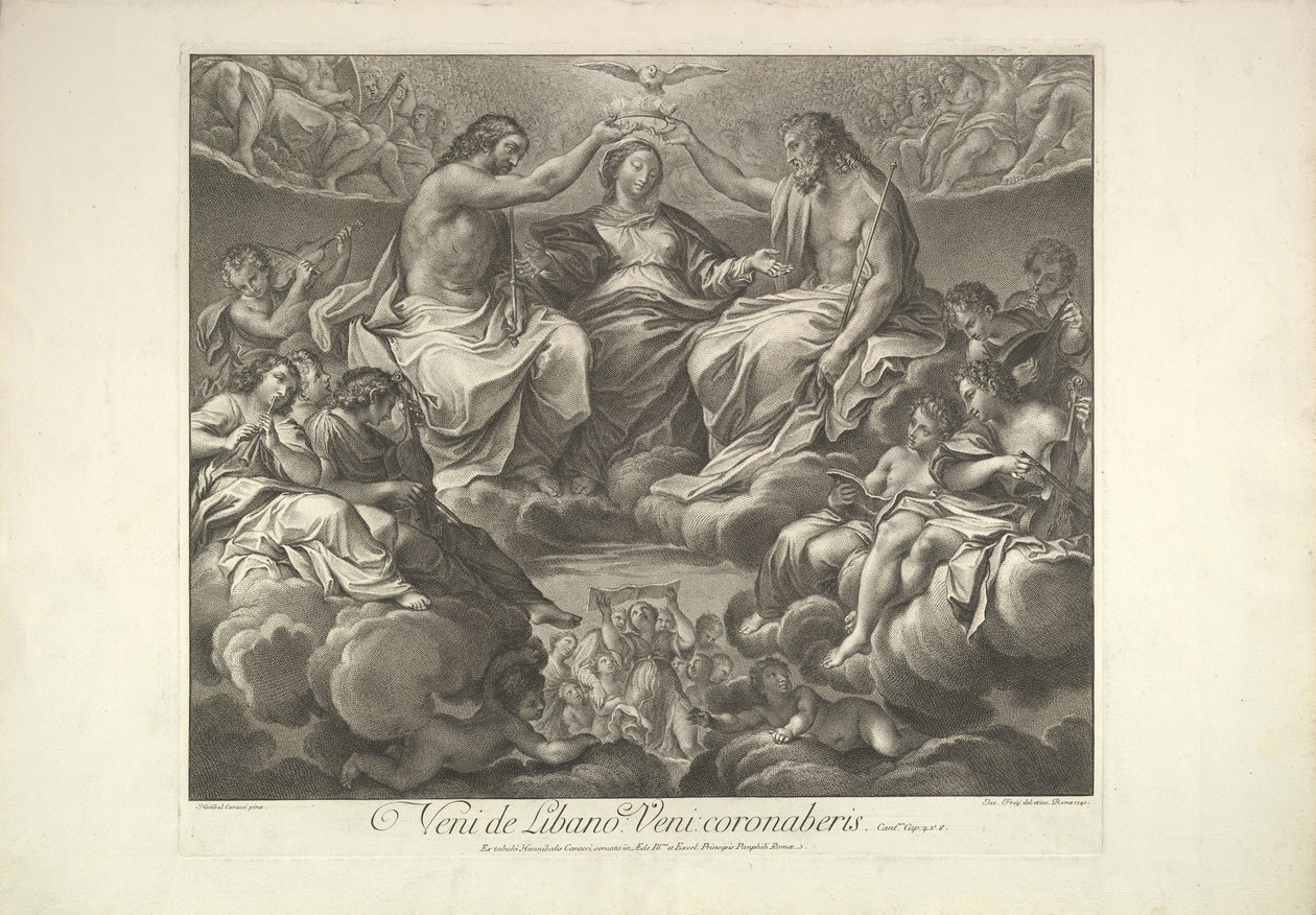 Coroação da Virgem, 1741. de Unbekannt