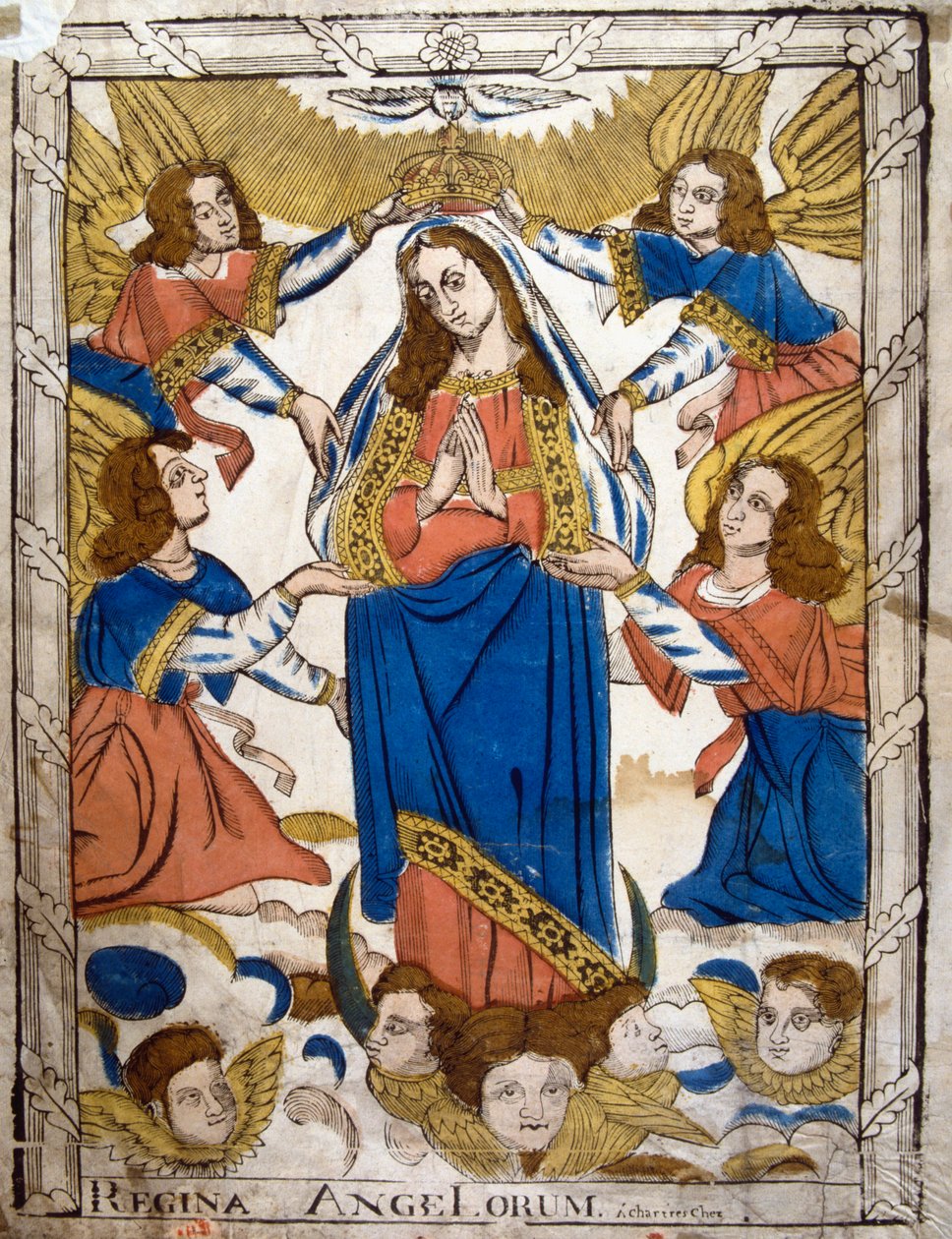 Coroação da Virgem Maria, século XIX de Unbekannt