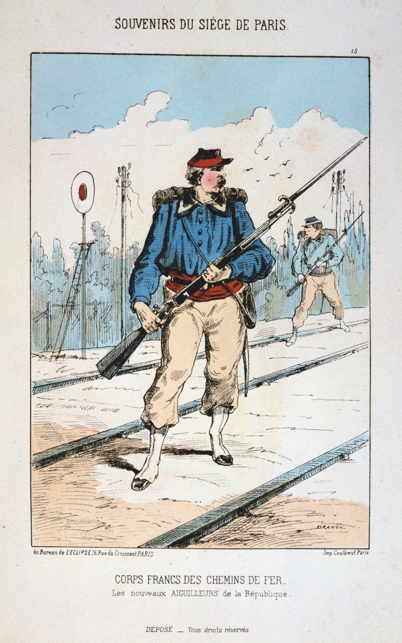 Corps Francs des Chemin de Fer, Cerco a Paris, 1870-1871 de Unbekannt