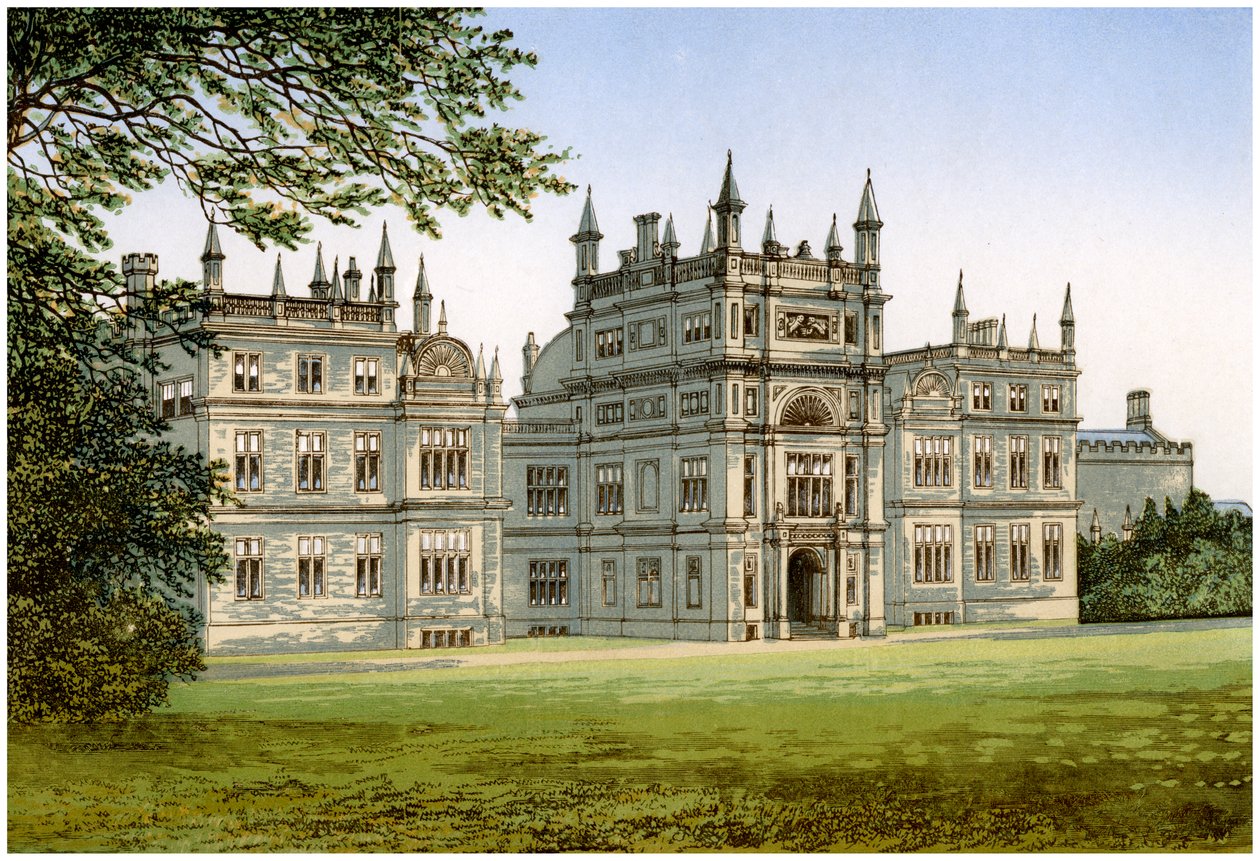 Corsham Court, Wiltshire, casa de Lord Methuen, c1880 de Unbekannt