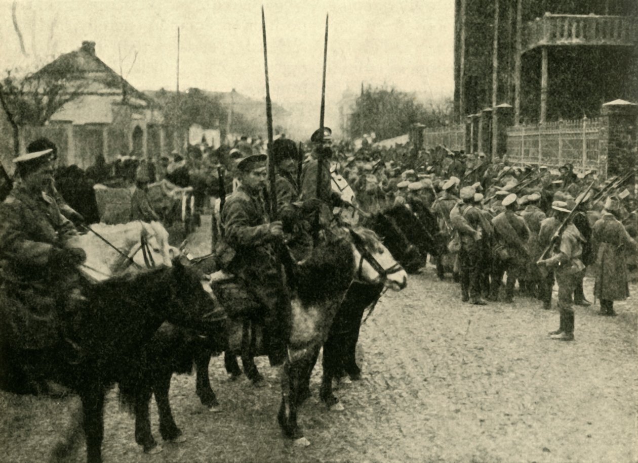 Soldados cossacos, Primeira Guerra Mundial, 1914, c1920. de Unbekannt