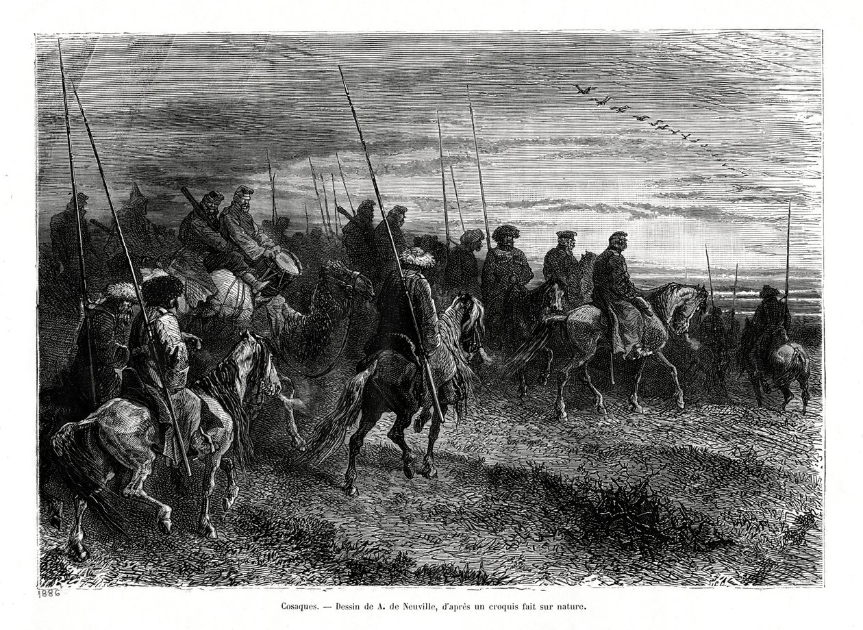 Cossacos, 1886 de Unbekannt